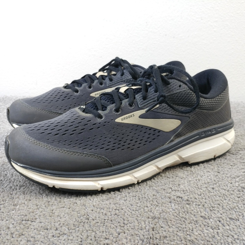 Brooks Dyad 10 Mens Size 12.5 Running Shoes Gray Low Top Sneakers 1102861D082